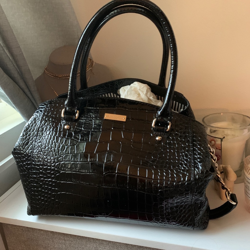 Beautiful black kate spade alligator purse🖤 - Picture 2 of 4